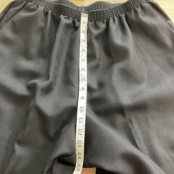 Alfred Dunner Pants Womens Size 18 Black Proportioned Medium pull on New w/flaw - Picture 5 of 9